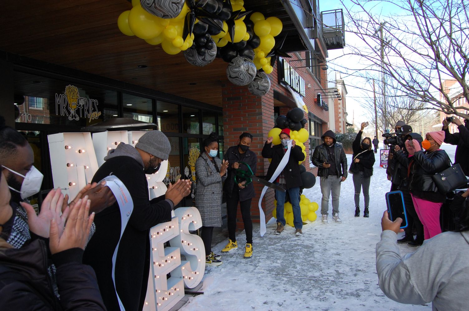 Mr Fries Man Durham Ribbon Cutting and Grand Opening